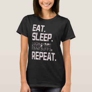 Essen Sleep Ninja Wiederholung Japan Shinobi für N T-Shirt