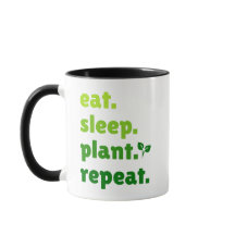 Essen Sleep Pflanze Wiederholen Gartengartenarbeit