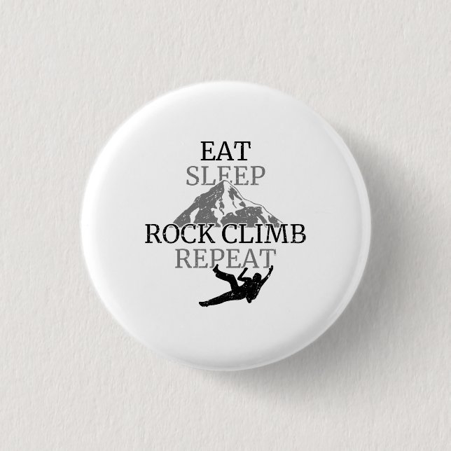 Essen Sleep Rock Climb wiederholen Button (Vorderseite)