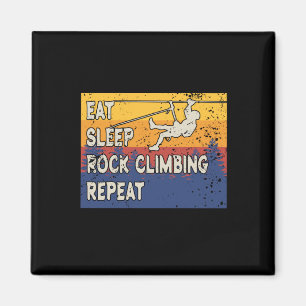 Essen Sleep Rock Climbing Wiederholen Magnet