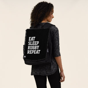 Essen Sleep Rugby Wiederholen Rugby Sport Spaß Rucksack
