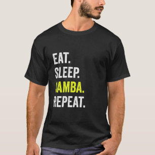 Essen Sleep Samba Wiederholen Tanzpartner Outfit S T-Shirt