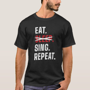 Essen Sleep Sing Wiederholung Opera Singer Premium T-Shirt