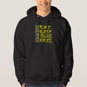 Essen Sleep Taekwondo Wiederholung Taekwondo Hoodie