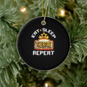Essen Sleep Theater Wiederholung Schauspielerin Ge Keramik Ornament