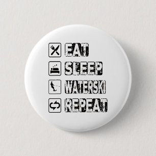 Essen Sleep Waterski Wiederholung Wasserski Wasser Button