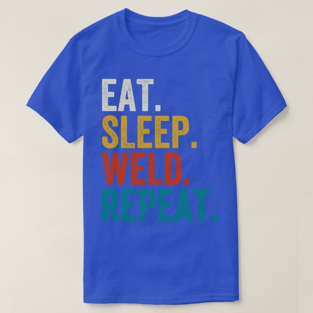 Essen Sleep Weld Wiederholung T-Shirt (Design vorne)