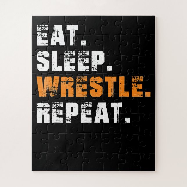 Essen Sleep Wrestle Wiederholung Wrestling Sport G (Vertikal)