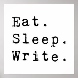 Essen Sleep Write Poster