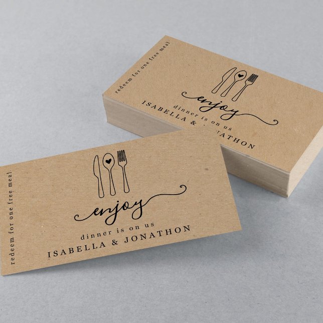 Essen Ticket, Gratis-Essensgutschein Visitenkarte (Von Creator hochgeladen)