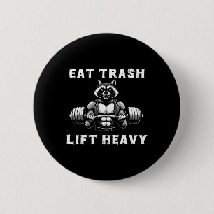 Essen Trash Lift Heavy Racoon Lifting Gym Fitness Button