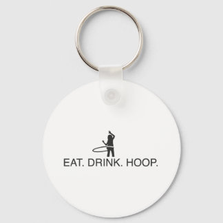 Essen. Trink. Hoop Schlüsselanhänger
