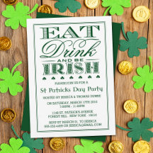 Essen, trinken & be Irish St. Patrick's Day Einlad