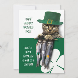 Essen, trinken & Be Irish St. Patrick's Day Party Einladung