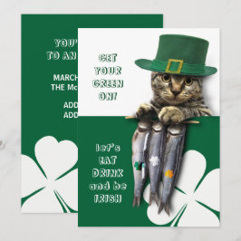 Essen, trinken & Be Irish St. Patrick's Day Party Einladung