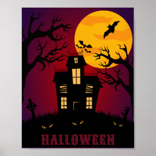Essen, trinken & Beängstigend sein Halloween Poster