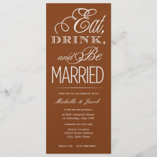Essen, Trinken, Hochzeit Einladung