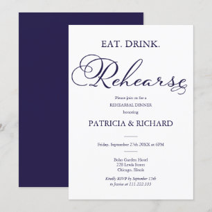 Essen Trinken Proben Elegantes Skript Probedinner Einladung
