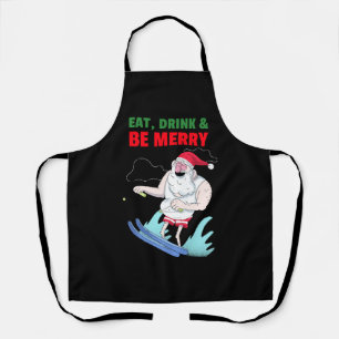 Essen, trinken & sich frohe Weihnachten. Schürze