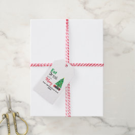 Essen, Trinken und ausgelassen Feiern Geschenkanhänger