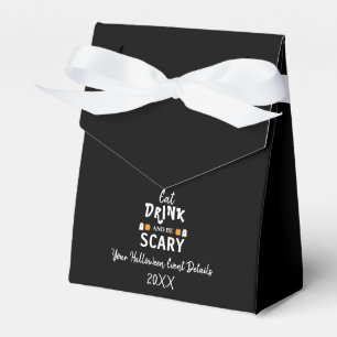 Essen, trinken und Beängstigend sein Halloween Geschenkschachtel