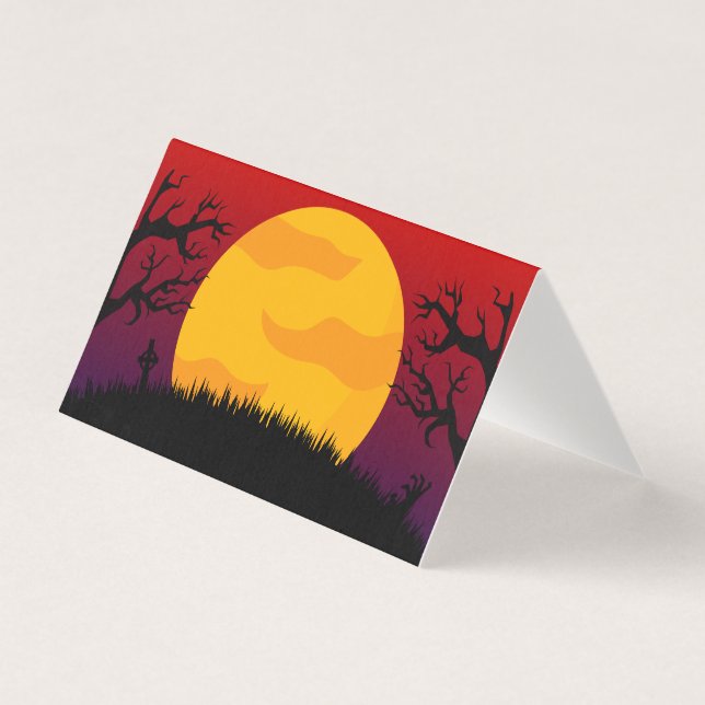 Essen, trinken und Beängstigende Halloween-Platzka (Vorderseite)