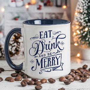 Essen, trinken und erbarmen Marineurlaub machen Tasse