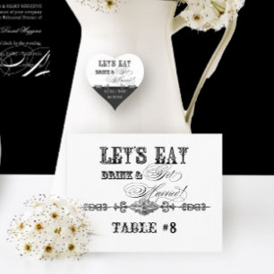 Essen, Trinken und Heiraten, Tischnummer Postkarte