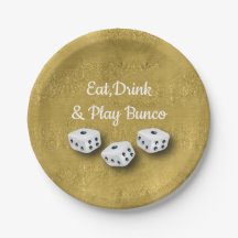 Essen, trinken und spielen Gold Dice Bunco