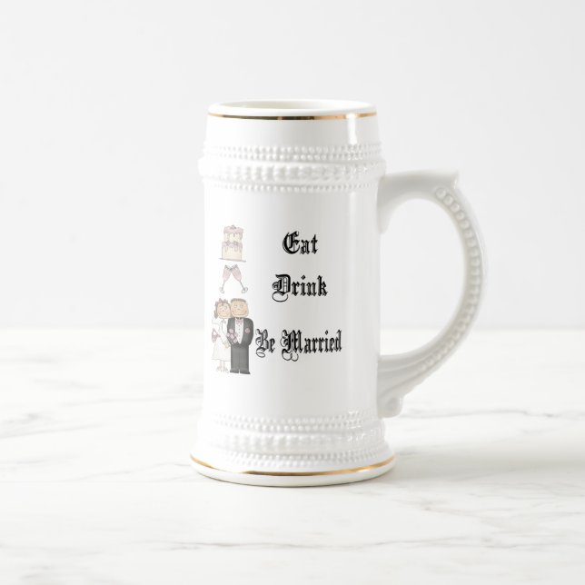 Essen, trinken, Verheiratet sein Bierglas (Rechts)