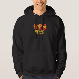 Essen, um die richtige Fitness Motivierend Zitat e Hoodie