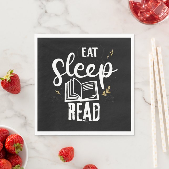 Essen und Lesen Serviette (Beispiel)