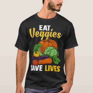 Essen Veggies Rette Leben Welt Veganer Tag Vegetar T-Shirt