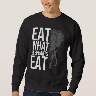 Essen, was Elefanten essen für vegetarische Männer Sweatshirt