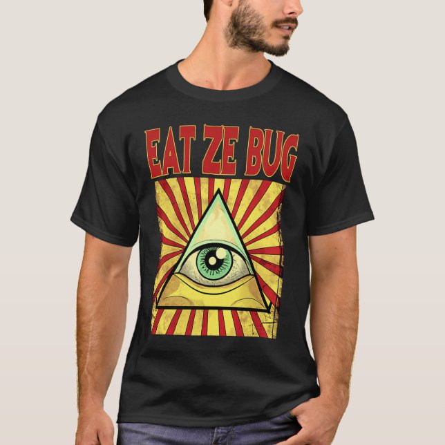 ESSEN ZE BUG ILLUMINATI AUGE Verschwörung Masonic  T-Shirt (Vorderseite)