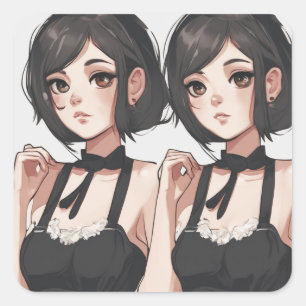 Essence Anime Petit Sticker Robe Noire -Artiste