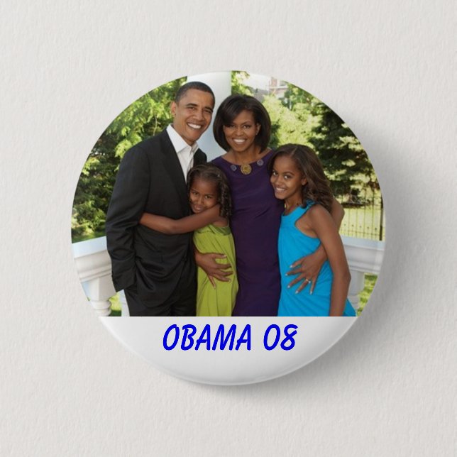 essence-magazine-the-obama-family-2, OBAMA 08 Button (Vorderseite)