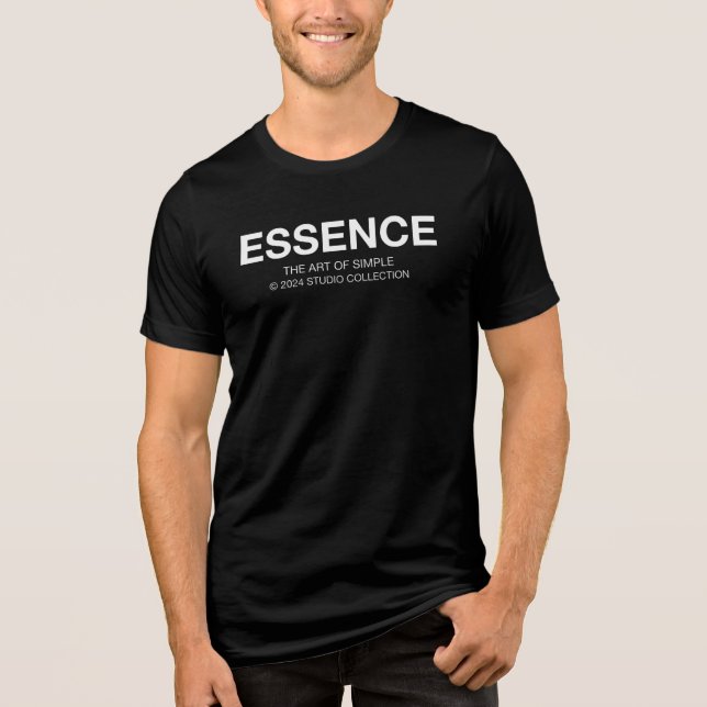 ESSENCE  Minimalist Typography Tri-Blend Shirt (Vorderseite)