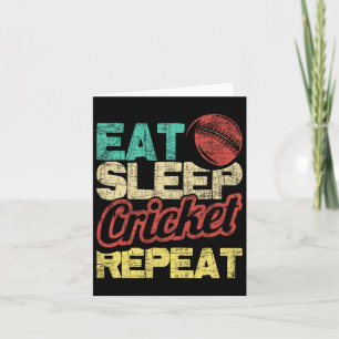 Essend Schlaf Cricket Wiederholung - Cricketmesser Karte