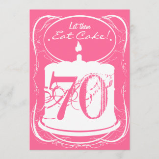 Essende Cake Drink Margaritas 70. Geburtstag Einla Einladung