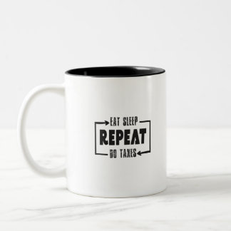 Essensschlaf Do-Steuern Wiederholung Zweifarbige Tasse