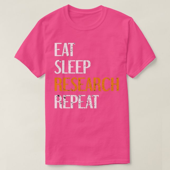 Essensschlafforschung Wiederholung 30 T-Shirt (Design vorne)