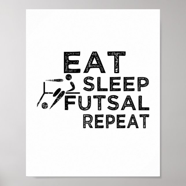 Essensschlaffutsal Wiederholung Poster (Vorne)