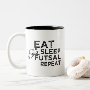 Essensschlaffutsal Wiederholung Zweifarbige Tasse