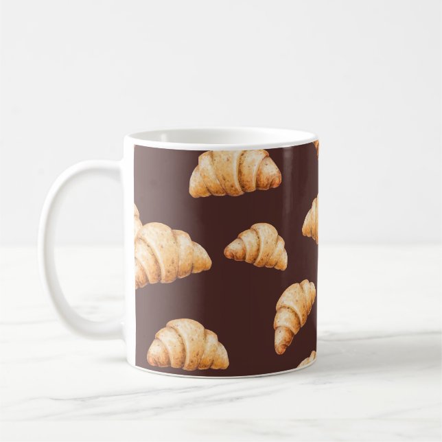 Essensskizze köstliche schöne Desserts und Pastete Kaffeetasse (Links)