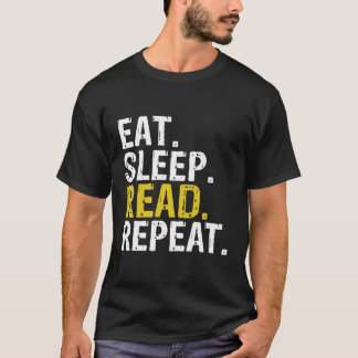 Essenssleep Lesen Sie die Hoodie zum Lesen von Büc T-Shirt