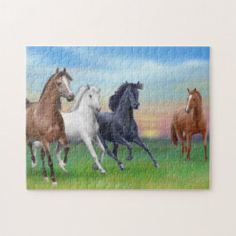 Essenszeit auf dem Ranch-Puzzlespiel