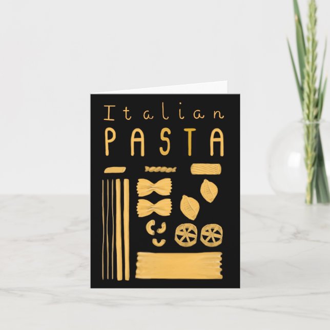 Essential Italy Notecard - Italienische Pasta Karte (Vorderseite)