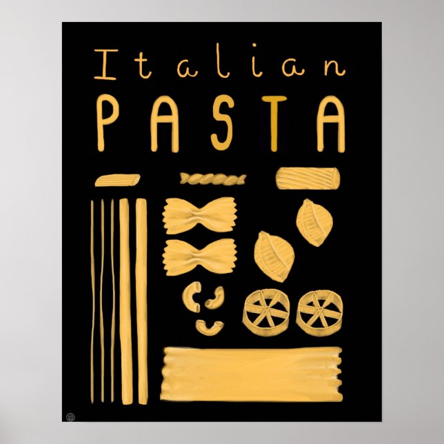 Essential Italy Poster - Italienische Pasta (Vorne)