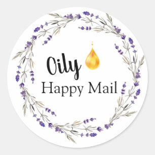Essential Oil Business - Oily Happy Mail Stickers